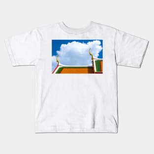 Fantastical Roofline Against the Sky, Wat Pho Kids T-Shirt